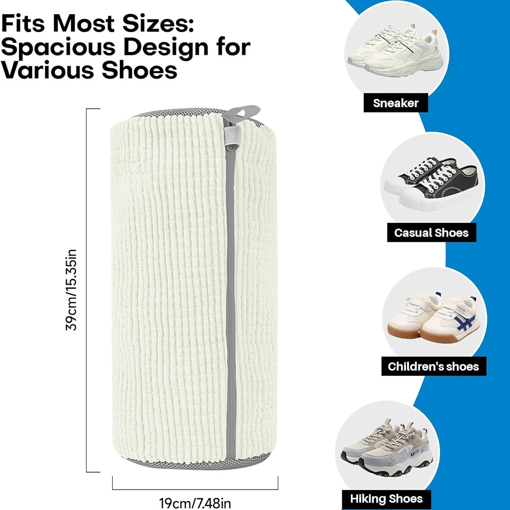 Microfiber Shoe Washing Bag for Washer & Dryer – Reusable Laundry Shoe Bag Babs