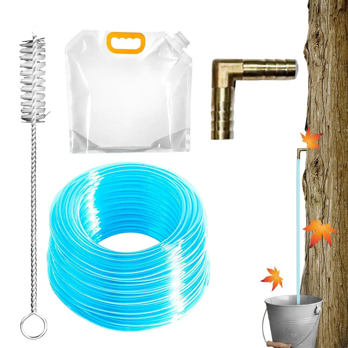 Maple Syrup Tapping Kit – L-Shaped Tap & Food-Grade Tubing Tree Tapping Kit Babs