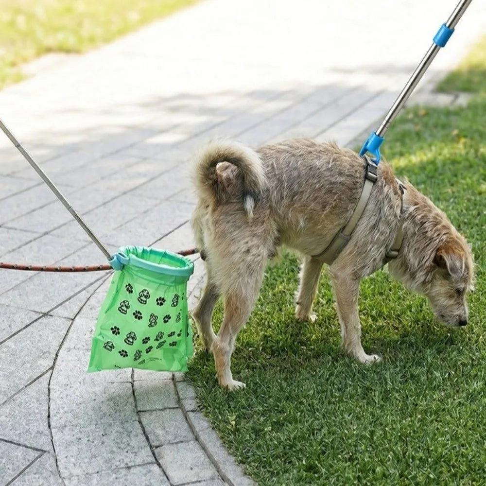 Retractable Dog Poop Scooper – Foldable Long Handle Pet Cleaner Dog Poop Scooper Babs