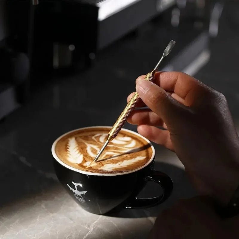 Stainless Steel Latte Art Pen | Coffee Pull Flower Needle Latte Art Tool Babs