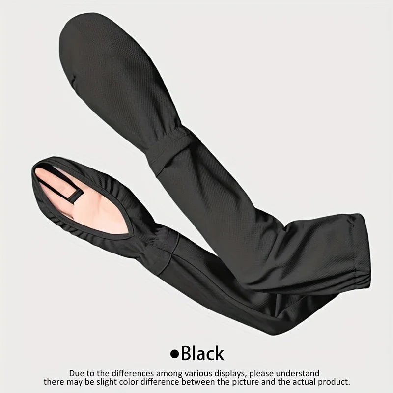UPF 50+ UV Protection Arm Sleeves – Breathable Quick-Dry Summer UV Protection Arm Sleeves Babs black