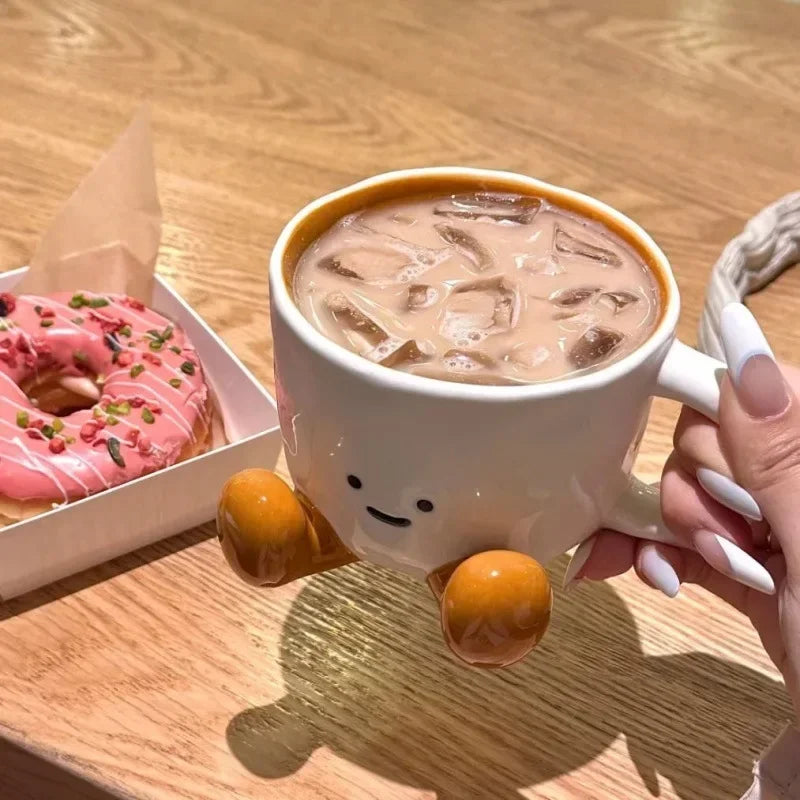 Cartoon Couple Ceramic Mug – Cute Coffee & Tea Cup Ceramic Mug Babs