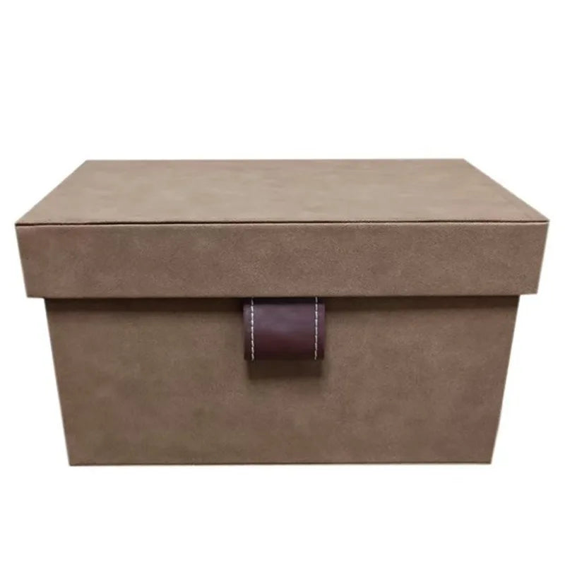 Luxury Leather Storage Box – 50L Large Closet Organizer Leather Storage Box Babs