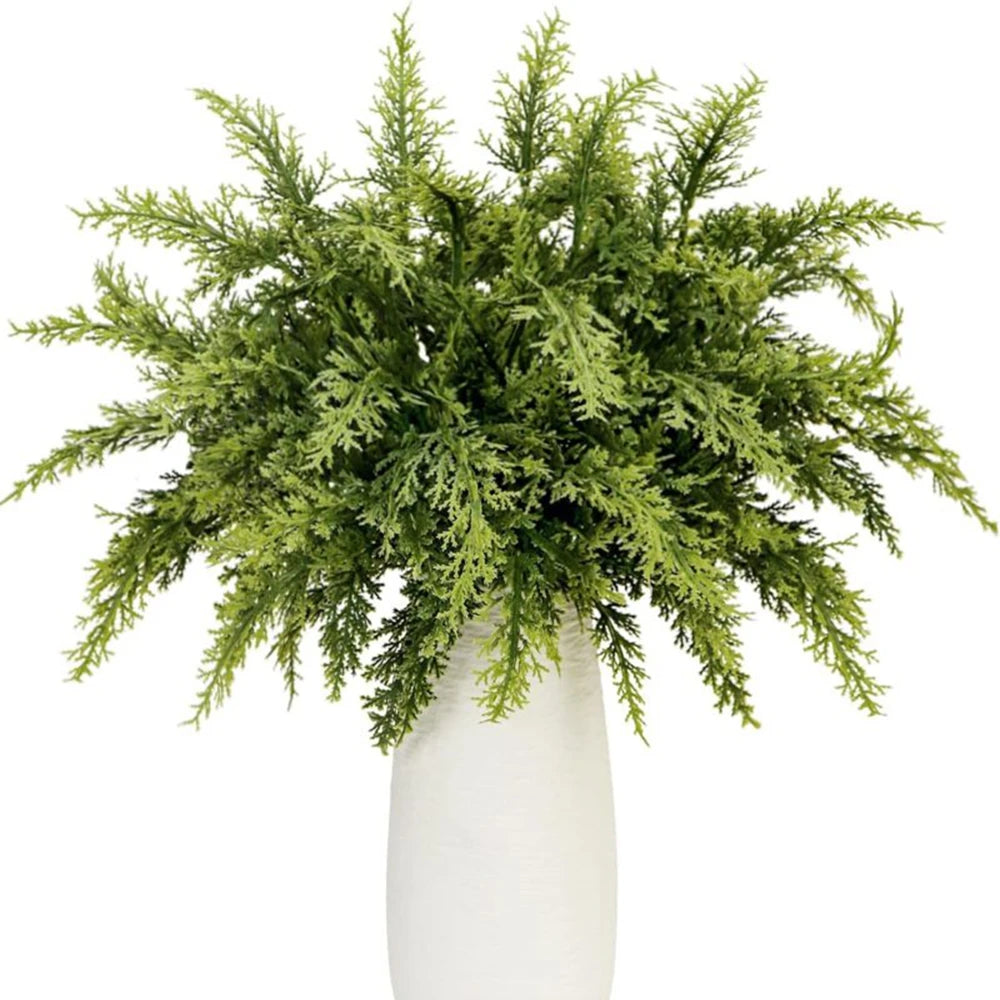 Artificial Cypress Branch 15" – Faux Plant for Home & Wedding Décor Artificial Plant Branch Babs Olive