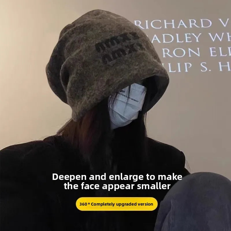 Grey Slouchy Beanie – Women's Oversized Winter Knit Hat Knit Winter Beanie Babs GRAY