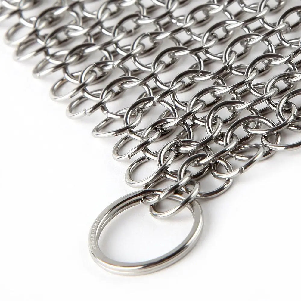 Chainmail Scrubber for Cast Iron & Wok | Stainless Steel Cookware Scrubber Babs