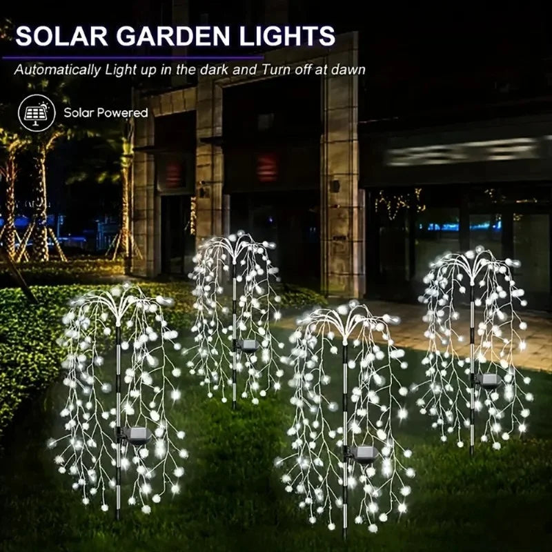 Solar Firecracker Fireworks Garden Lights – Waterproof Outdoor Solar Garden Lights Babs