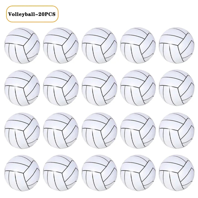 Inflatable Sports Balls Set – Beach, Pool & Party Toys for Kids Inflatable Sports Balls Babs Volleyball-20PCS As shown