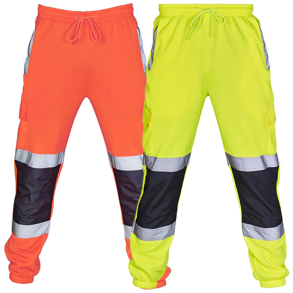 Men's High-Visibility Reflective Safety Work Pants Workwear Reflective Work Pants Babs