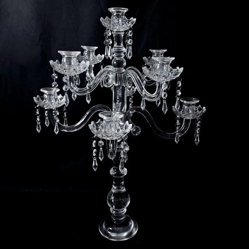 Crystal Candlestick Holder – Elegant Luxury Wedding Decor Crystal Candle Holder Babs