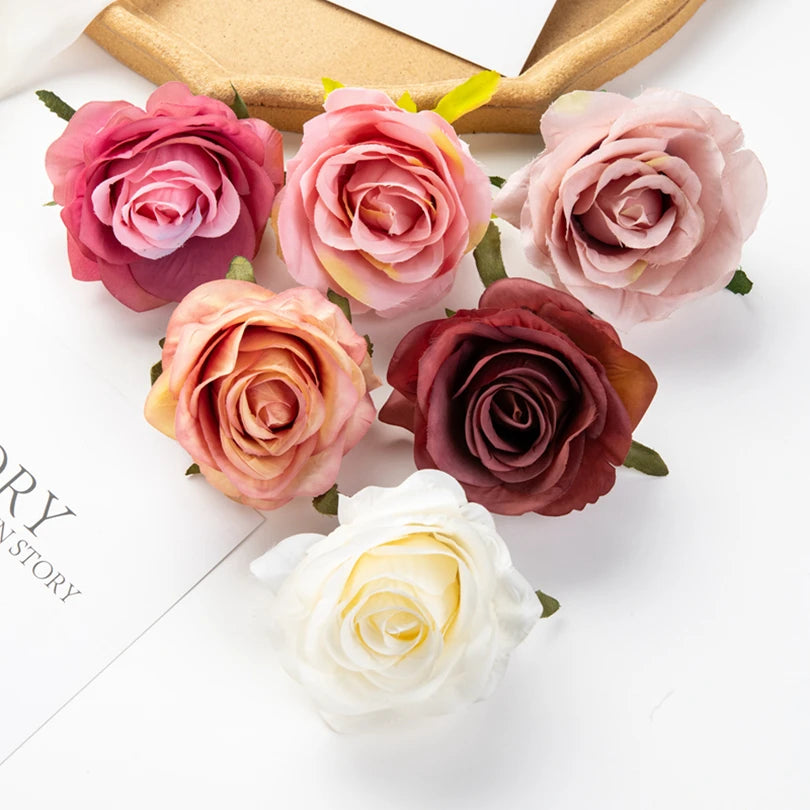 Artificial Silk Rose Flower Heads – Wedding & Home Décor Artificial Flower Heads Babs
