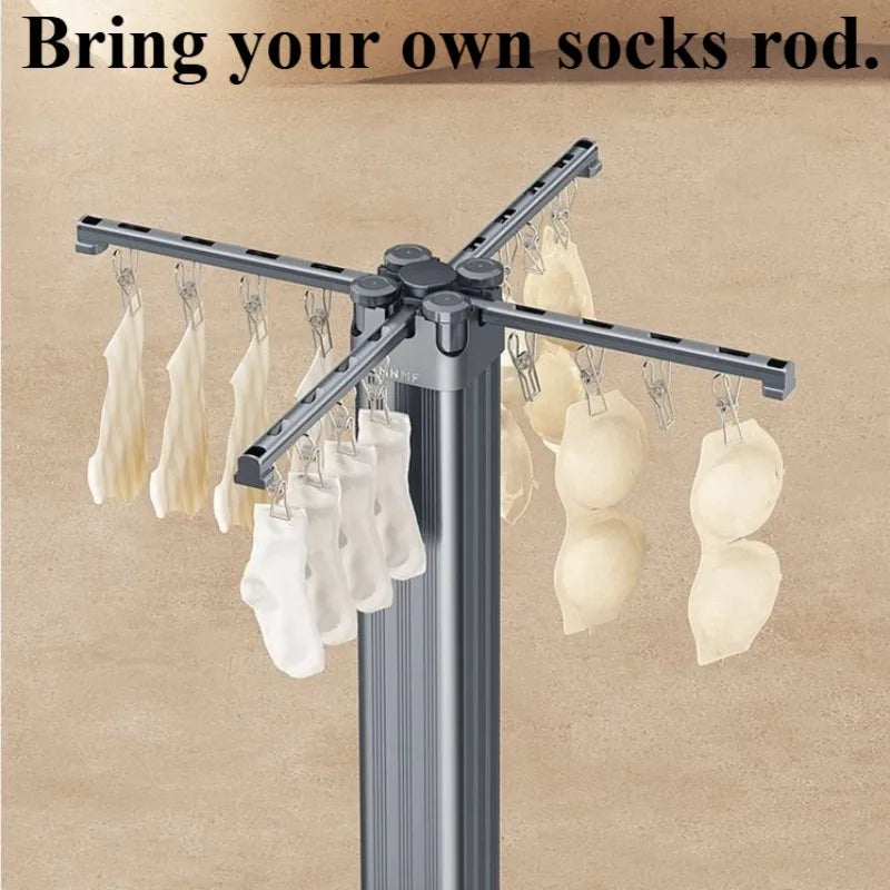 Retractable Folding Clothes Drying Rack – Floor Standing Hanger Clothes Drying Rack Babs