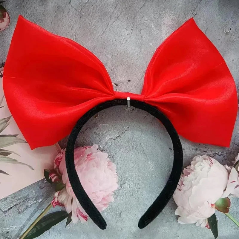 3D Oversized Bow Hair Hoop – Cute Fabric Headband for Women Bow Hair Headband Babs 03