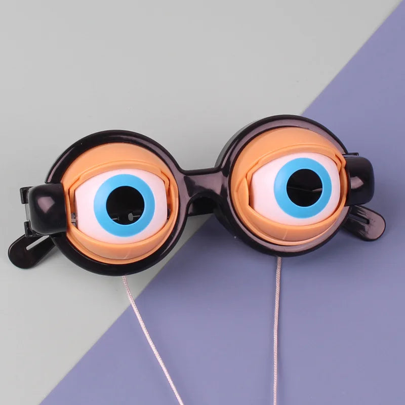 Halloween Crazy Eye Glasses – Funny Novelty Party Prop for Kids Novelty Party Glasses Babs Black-1Pairs