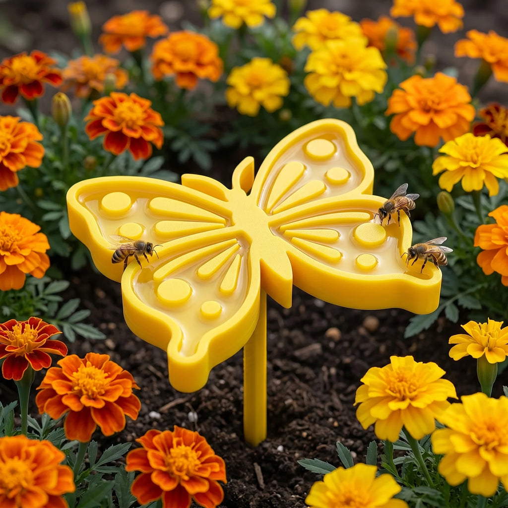 Bee & Butterfly Garden Water Feeder – Ground Insert Drinking Station Garden Water Feeder Babs