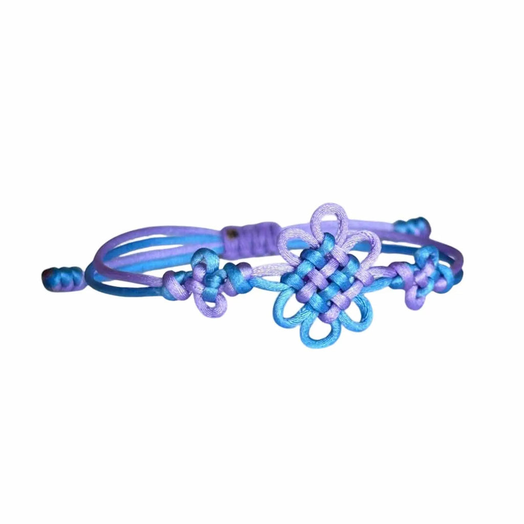 Handmade Braided Cosplay Bracelet | Chinese Knot Anime Wristband Braided Cosplay Bracelet Babs Light Purple