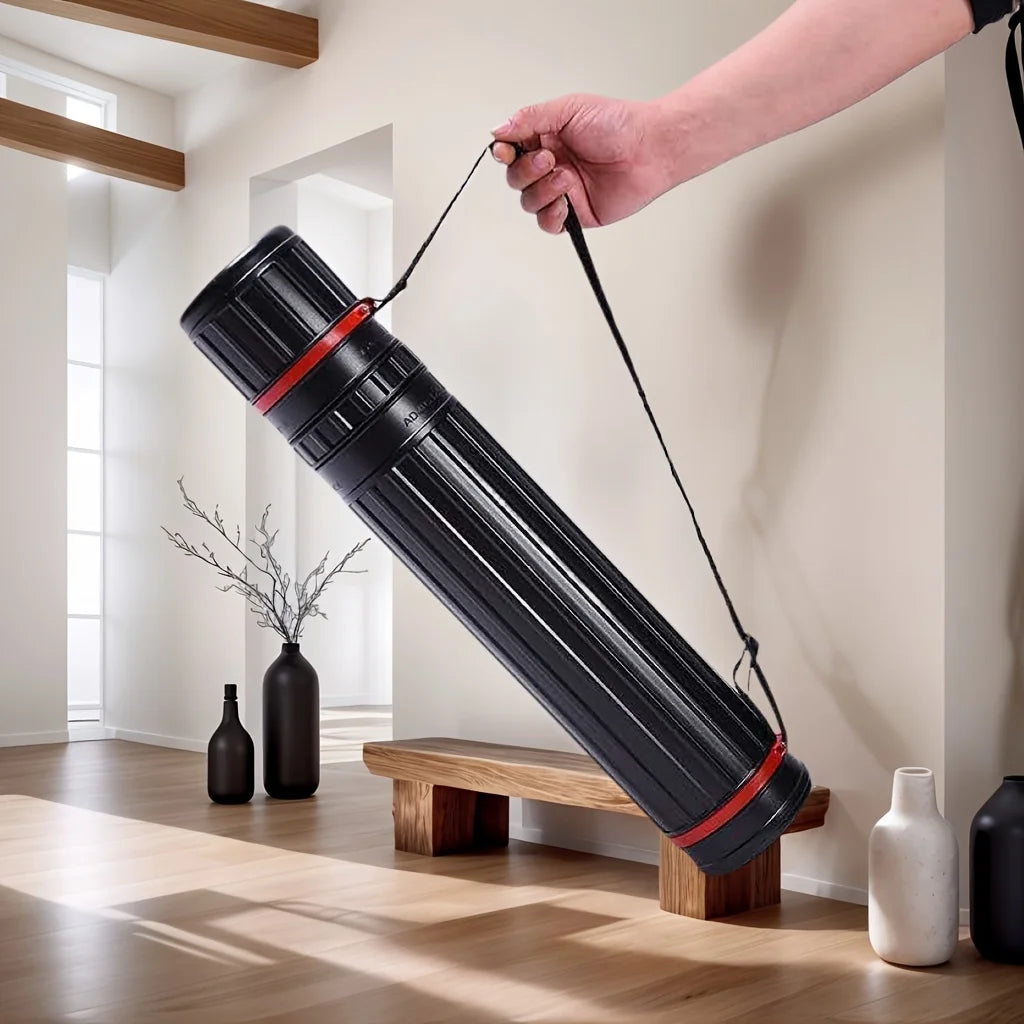 Portable Drawing Tube – Adjustable Art Storage with Shoulder Strap Art Storage Tube Babs