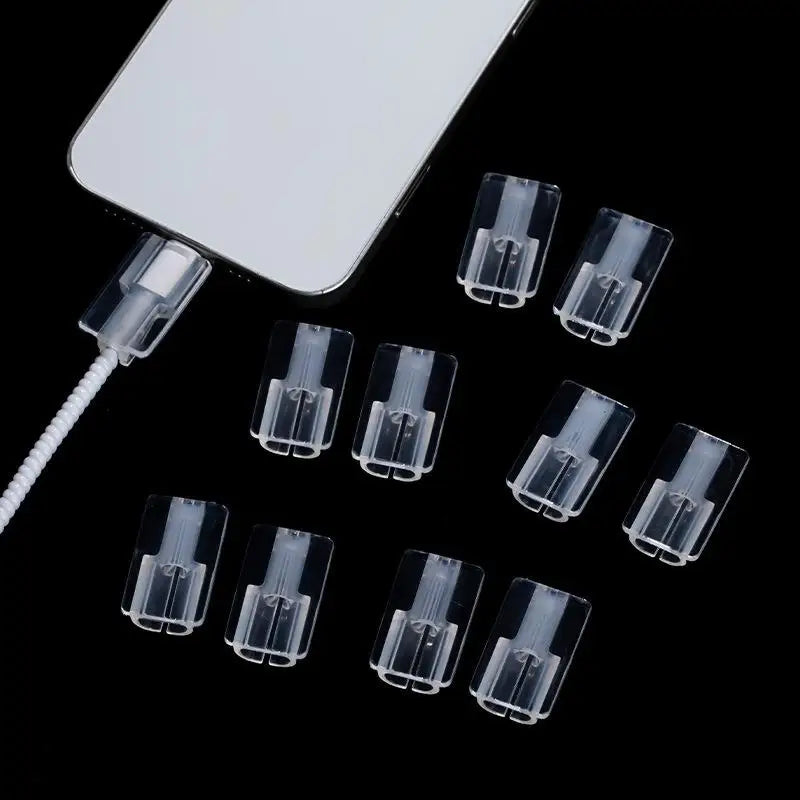 TPU Phone Charger Cable Protector & Winder – 5/10/15 Pcs Cable Protector Sleeve Babs