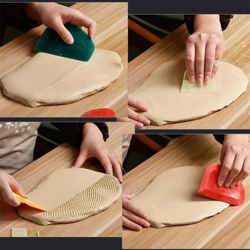 Pottery Clay Rubber Scraper Cutter – DIY Ceramic Sculpting Tool Clay Sculpting Tool Babs