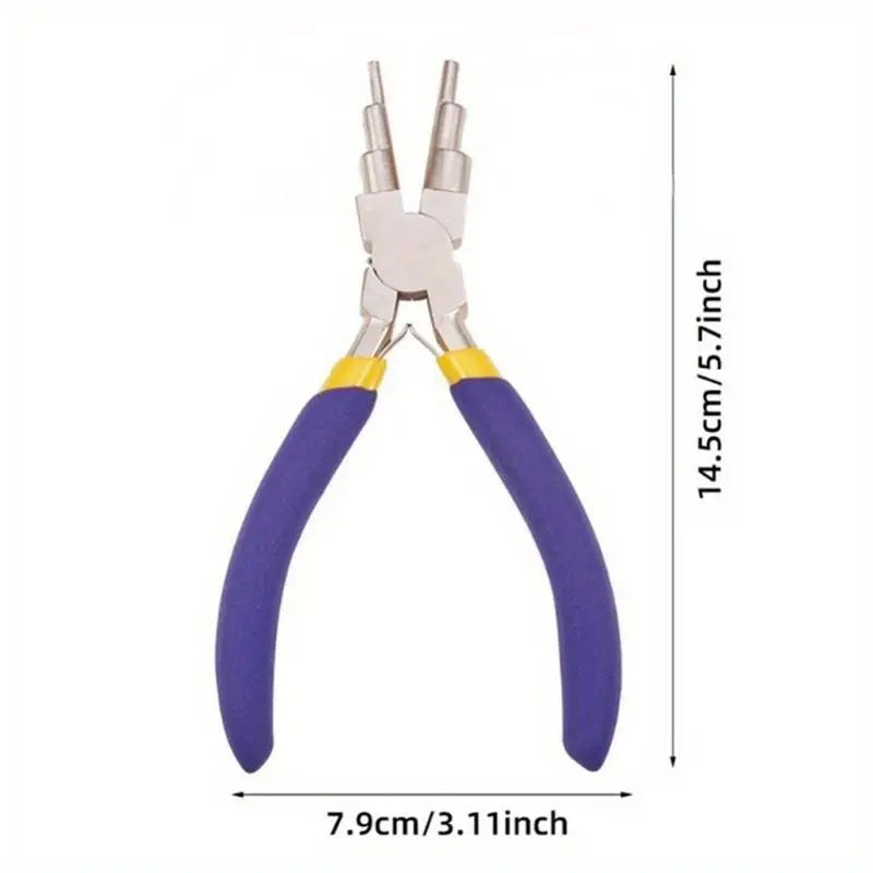 6-in-1 Jump Ring & Bail Making Pliers | 3mm–10mm Wire Looper Bail Making Pliers Babs