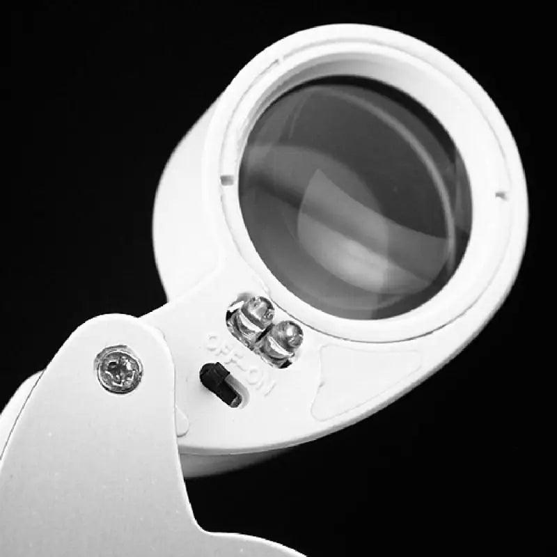 40X LED Illuminated Jeweler Loupe Folding Magnifier Jeweler Loupe Magnifier Babs