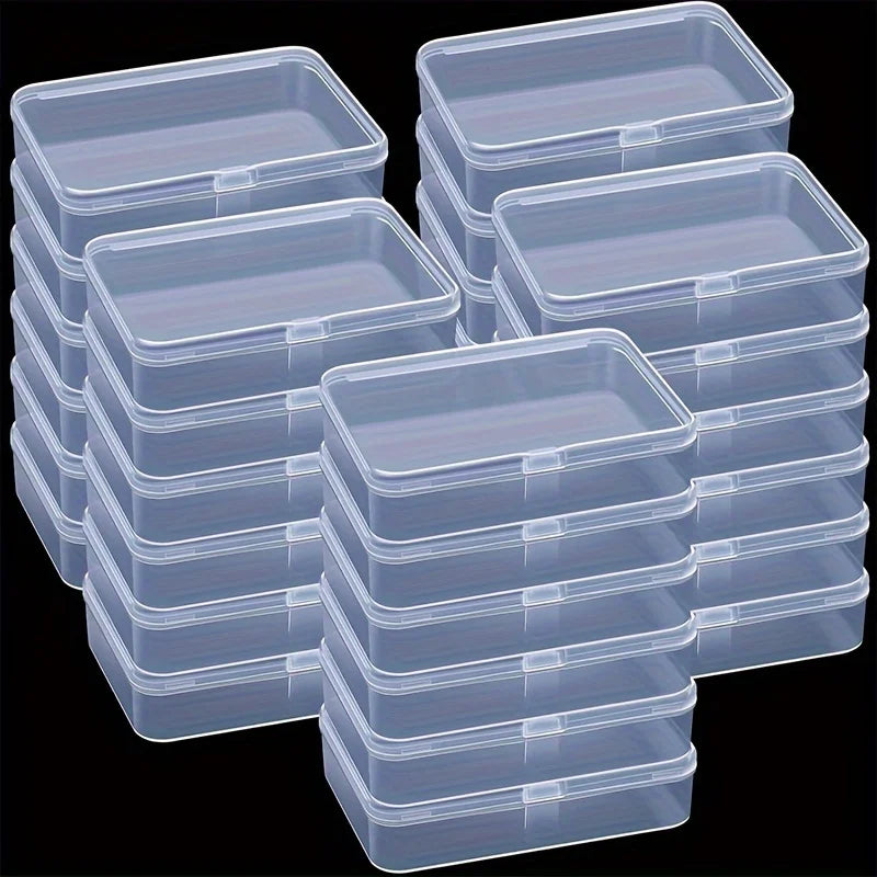 15-Pack Clear Plastic Storage Containers with Lids | Craft & Bead Plastic Storage Containers Babs