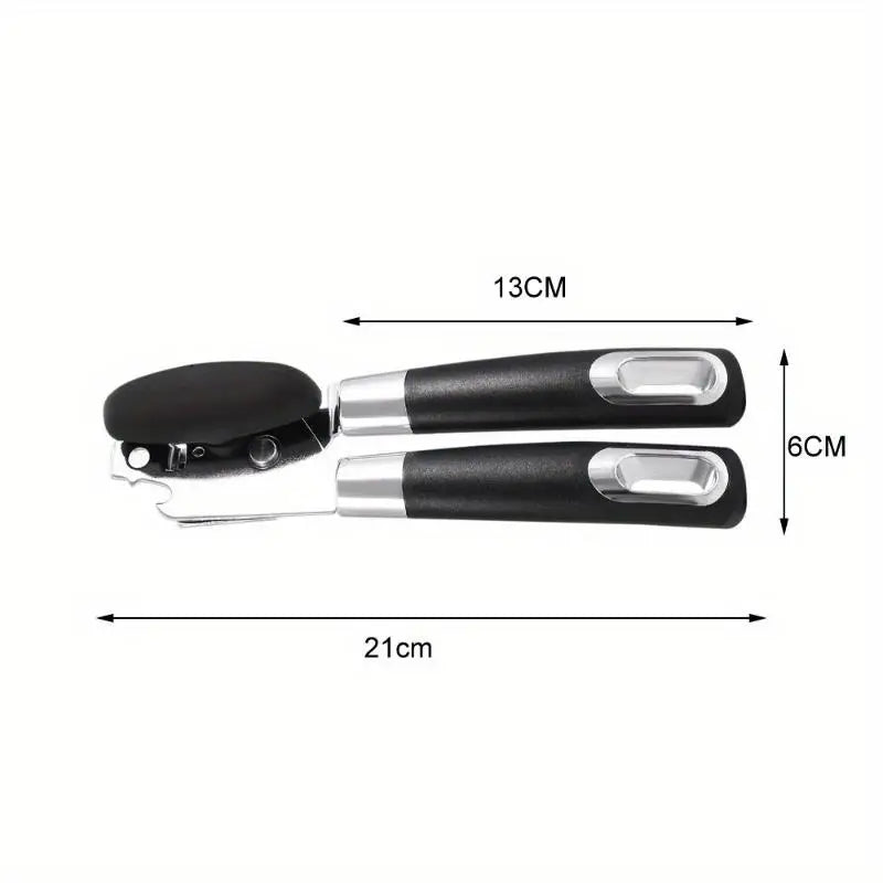 Stainless Steel Can Opener with Bottle Opener – Multi-Function Can Opener Babs