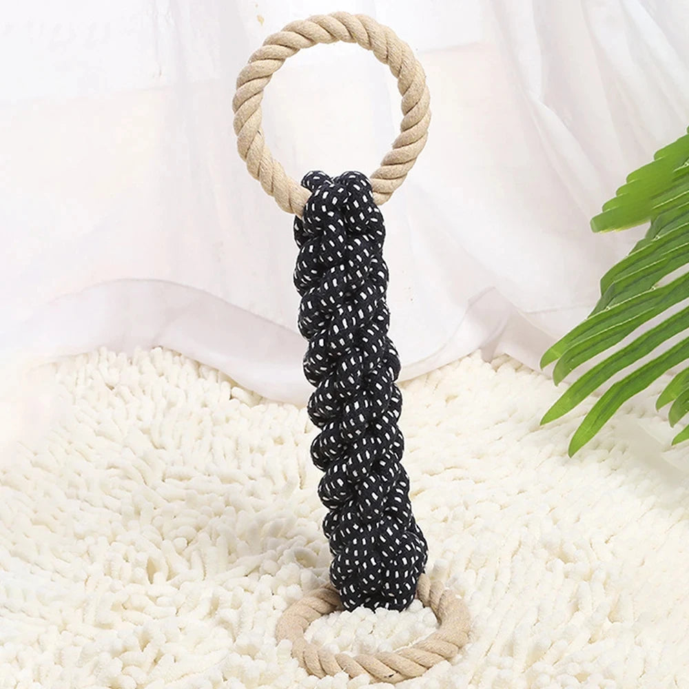 Double-Ring Dog Rope Toy – Durable Chew & Tug for Dogs Dog Rope Toy Babs
