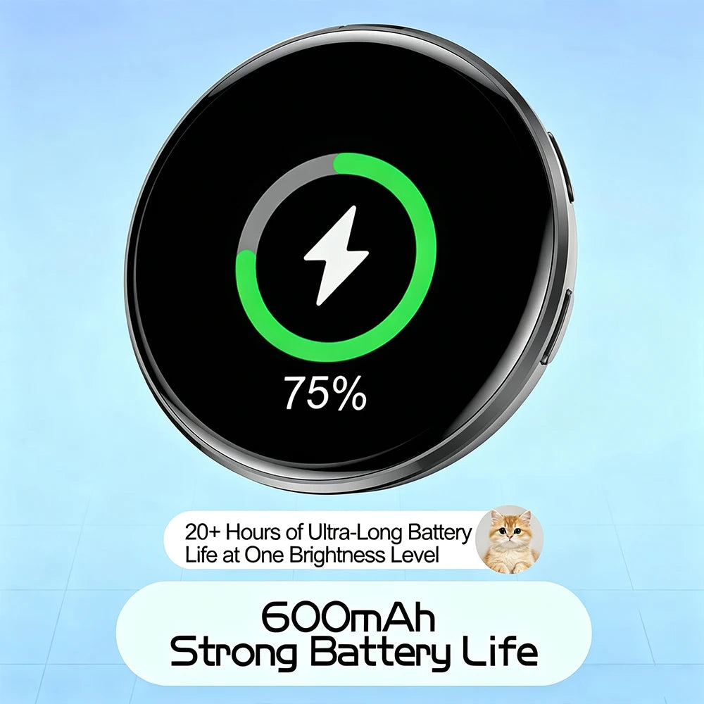 Electronic Smart Badge 1.7" HD Touch Screen Bluetooth GIF LED Display Electronic Display Badge Babs