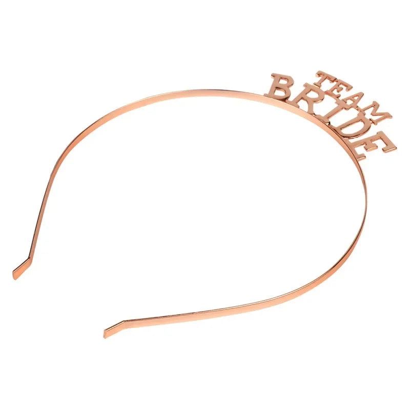 Team Bride To Be Alloy Headband – Bridal Shower Headwear Bridal Party Headband Babs