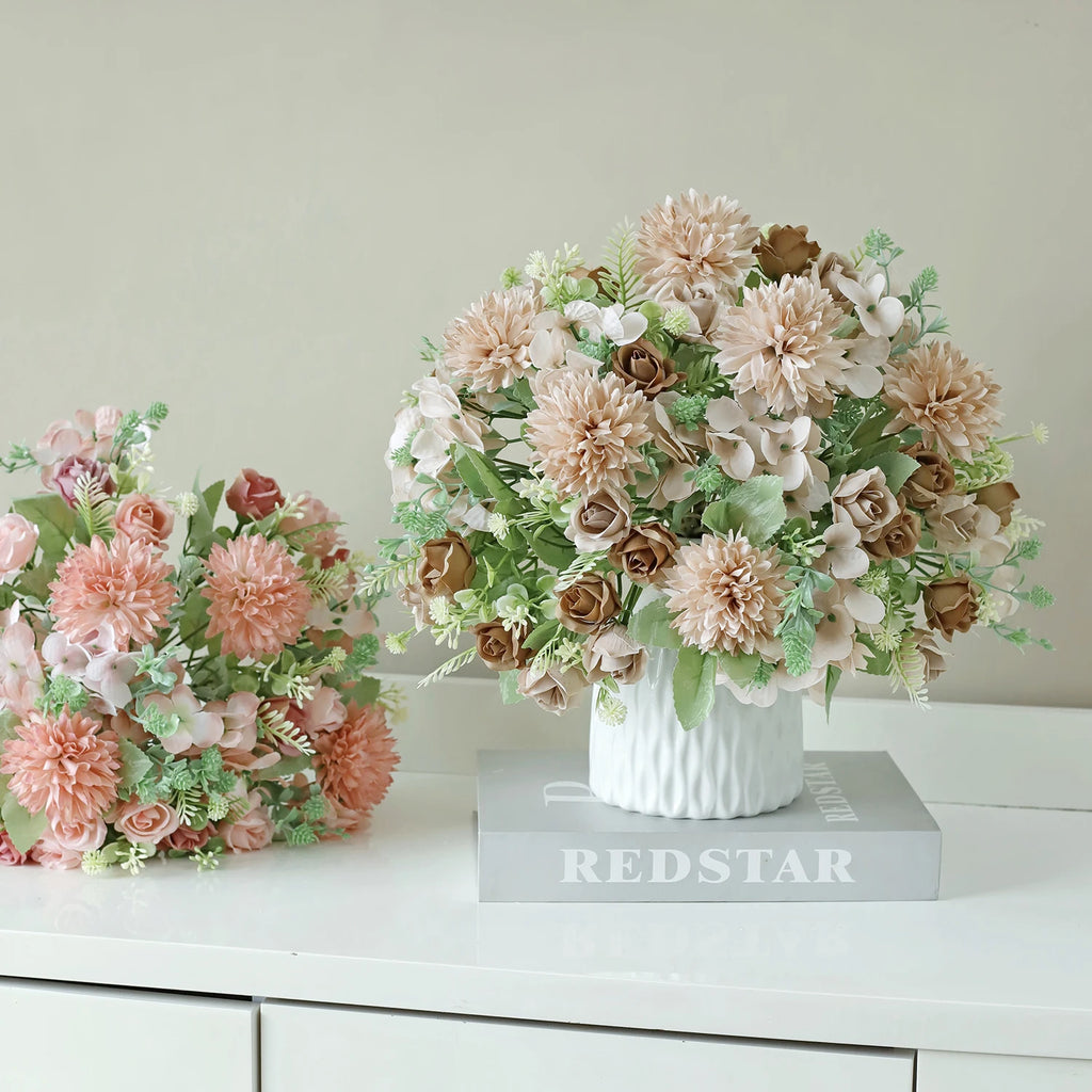 Artificial Silk Rose Bouquet – Wedding & Home Décor Gift Artificial Silk Flowers Babs