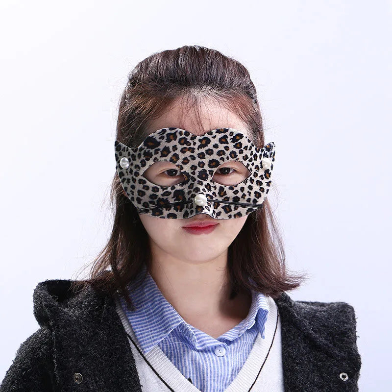 Tiger Leopard Animal Eye Mask – Halloween Cosplay Costume Costume Eye Mask Babs