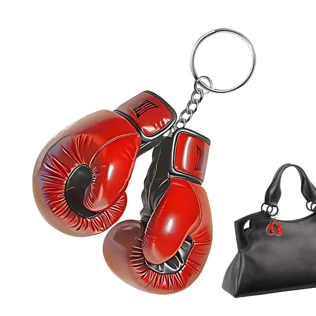 Boxing Glove Keychain – Acrylic Bag Charm for Women & Men Acrylic Keychain Babs