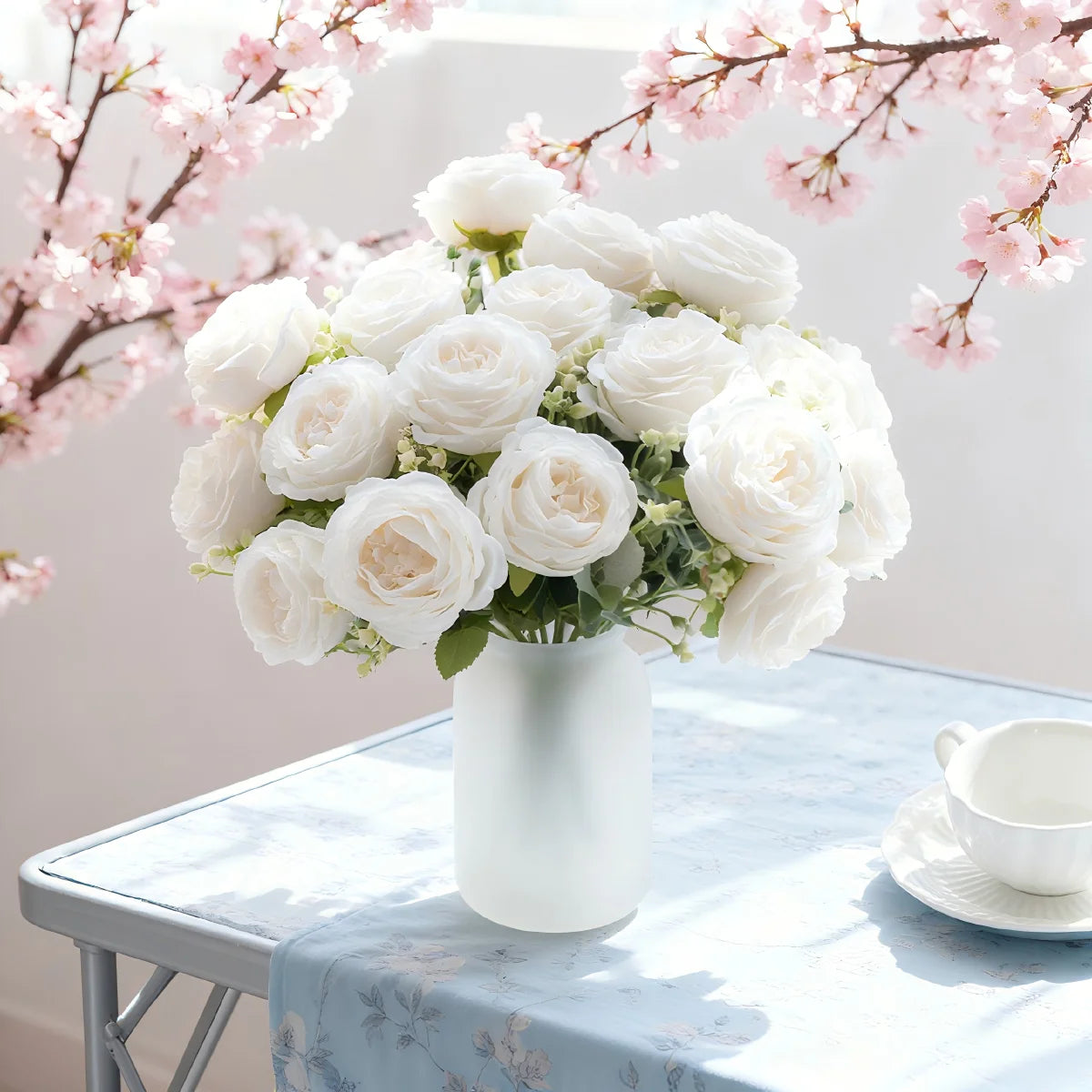 Artificial Silk Peony Bouquet – Wedding & Home Décor Artificial Flower Bouquet Babs