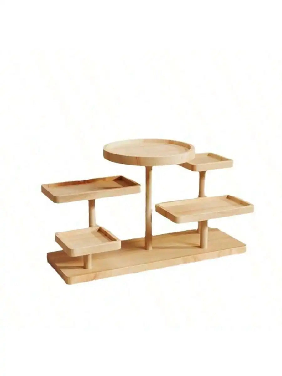 Bamboo Multi-Layer Jewelry & Bead Display Storage Rack Jewelry Display Rack Babs 5-Layer