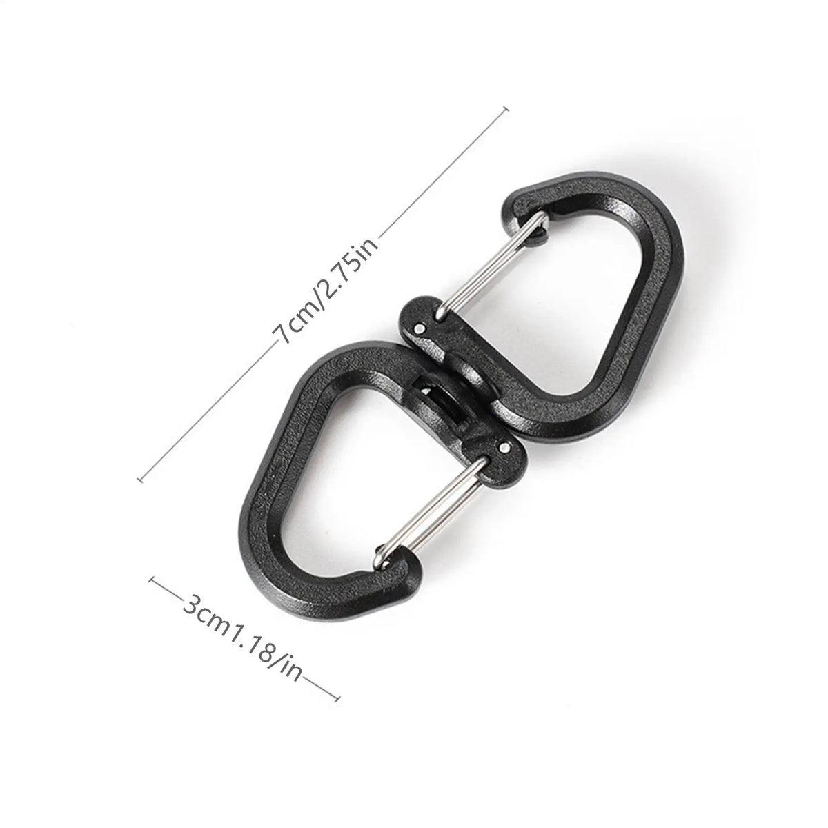 360° Rotating S-Hook Carabiner Clip for Backpacks & Hiking Carabiner Clip Hook Babs