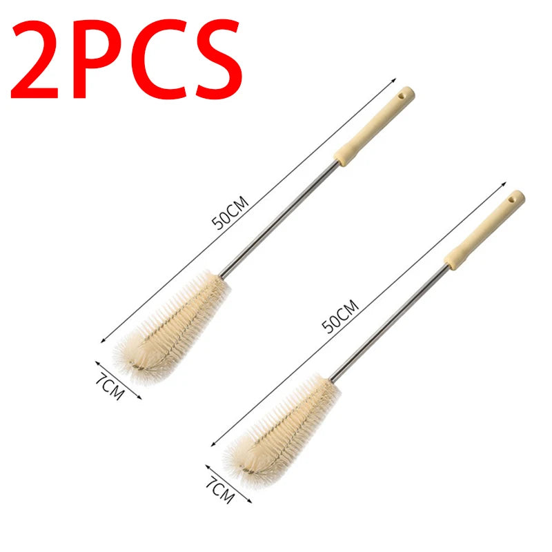 Wooden Long Handle Bottle Cleaning Brush – Eco-Friendly Bottle Cleaning Brush Babs 2pcs-XL