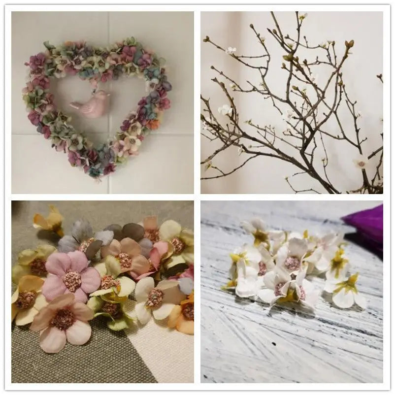 50/100Pcs Silk Artificial Daisy Flower Heads – Multicolor Décor Artificial Flower Heads Babs