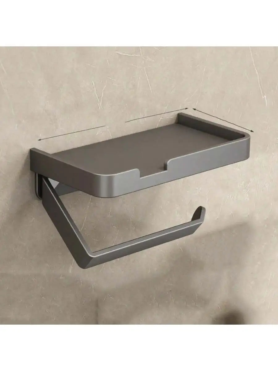 Stainless Steel Toilet Paper Holder – Adhesive or Screw Mount Toilet Paper Holder Babs silver