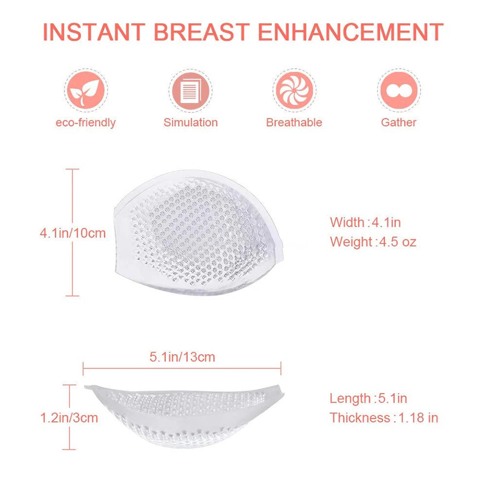 Silicone Bra Inserts – Reusable Waterproof Push Up Gel Pads Silicone Bra Inserts Babs