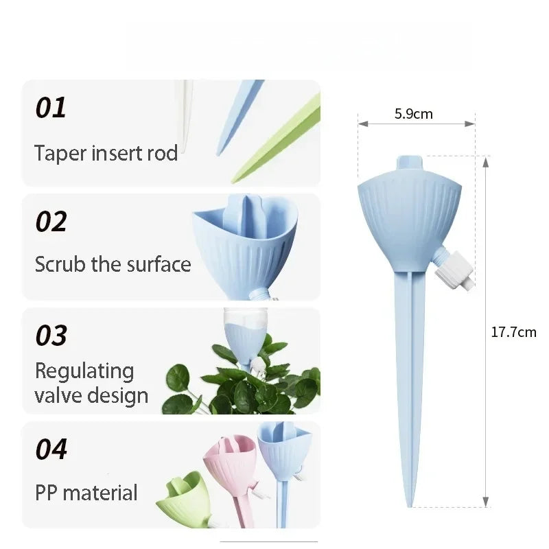 Adjustable Self-Watering Spikes – Auto Drip Irrigation Stakes Drip Irrigation Spikes Babs