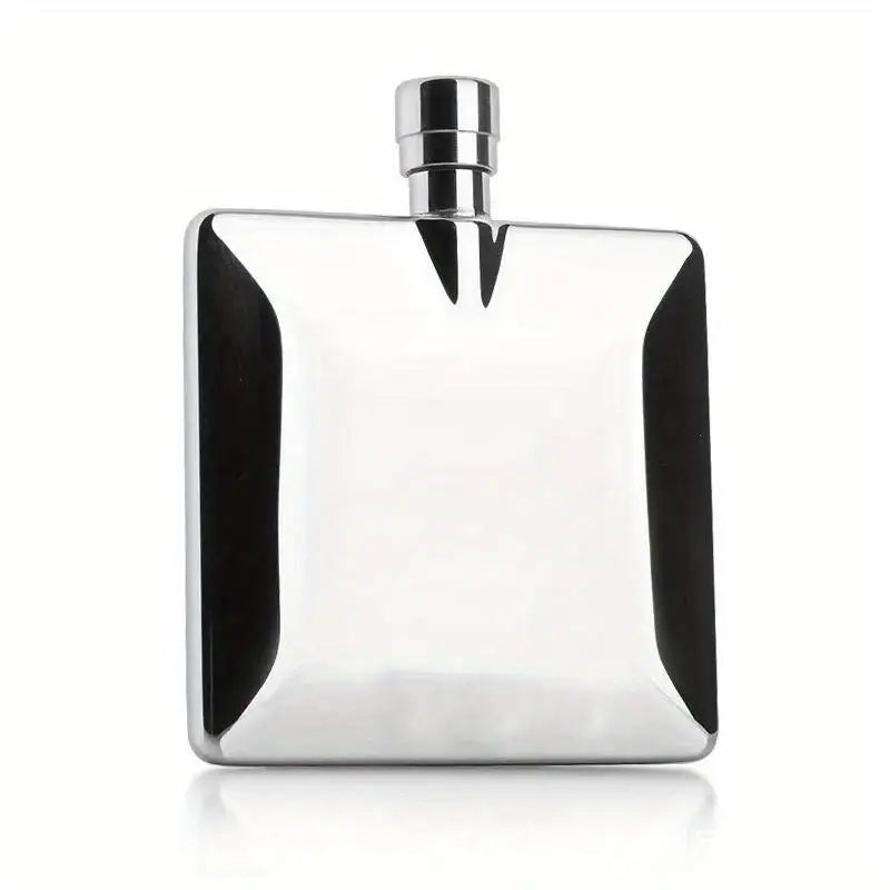 4oz Stainless Steel Flat Hip Flask – Portable Square Travel Flask Hip Flask Babs 1pc