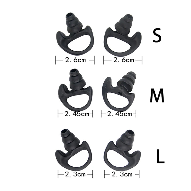 Silicone Earbud Replacement for Walkie Talkie Two Way Radio Earbud Replacement Tips Babs