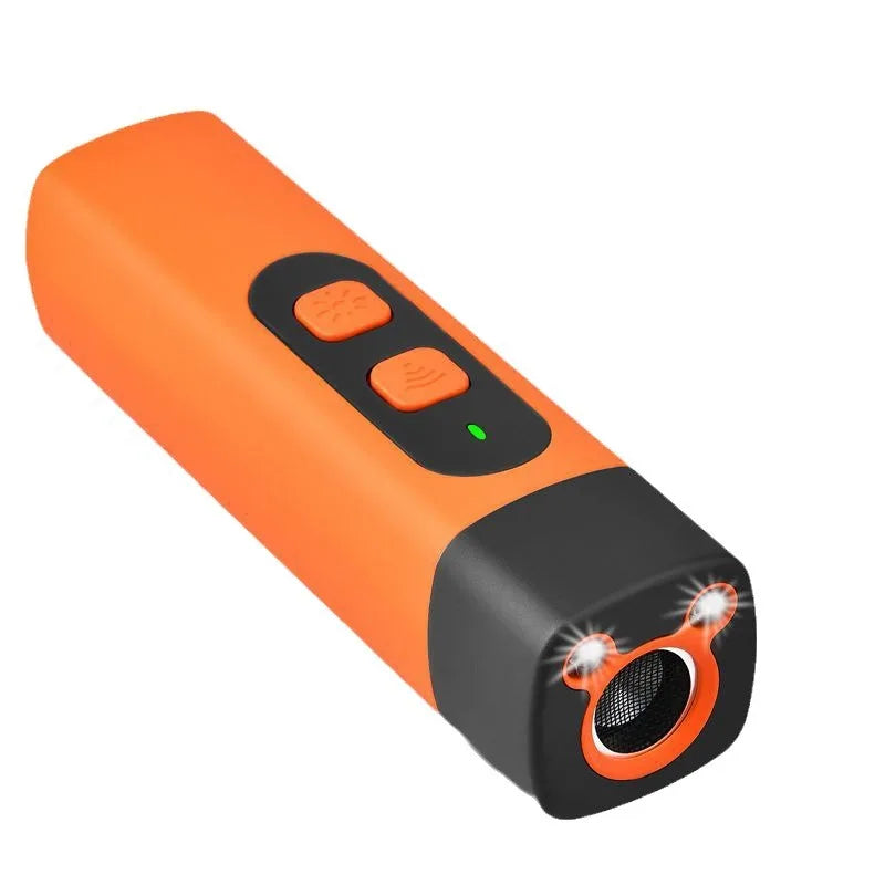 Rechargeable Ultrasonic Dog Bark Control Training Device Bark Control Trainer Babs orange