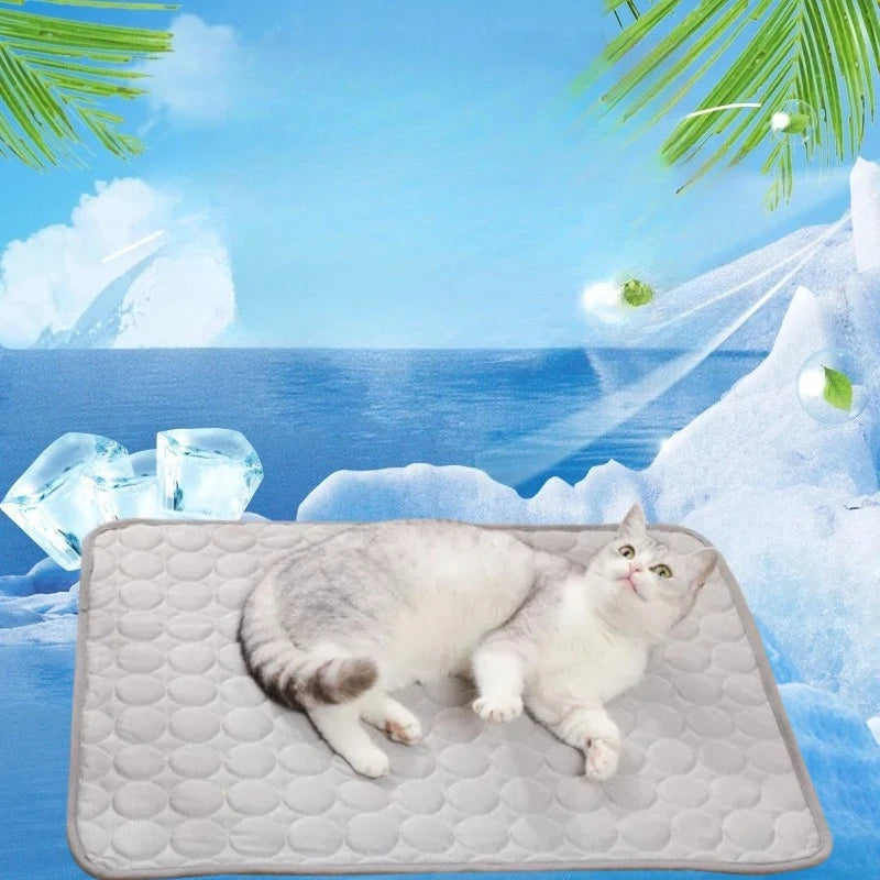 Pet Cooling Mat – Ice Silk Non-Slip Pad for Dogs & Cats Pet Cooling Mat Babs