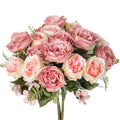 Artificial Silk Peony Bouquet – Wedding & Home Décor Flowers Artificial Flower Bouquet Babs Pink 2 pcs