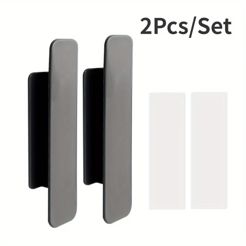 2-Pack Self-Adhesive Cabinet & Drawer Handles – No Drill Adhesive Cabinet Handles Babs black