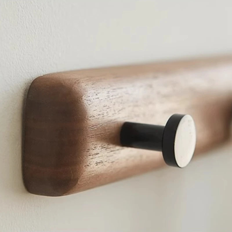 Minimalist Wooden Wall Coat Rack – 8 Hooks, 15kg Capacity Wall Coat Rack Babs
