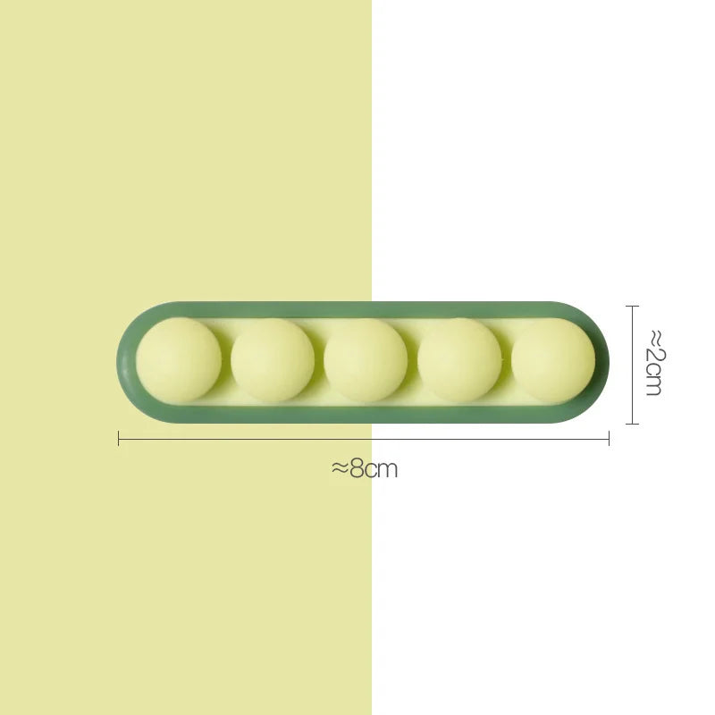 Silicone Cable Organizer Clips – Reusable Self-Adhesive Wire Holder Cable Organizer Clips Babs green