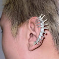 Punk Spine Thorn Clip-On Earrings – Silver Zinc Alloy Ear Cuff Clip-On Earrings Babs sillver - 1pcs